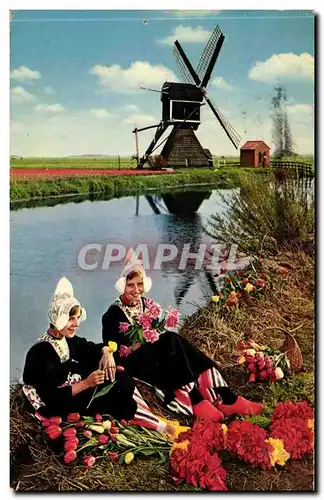 Holland - Pays Bas - Blomenland - Molenland - Cartes postales