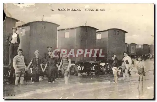 Malo les Bains Cartes postales L&#39heure du bain