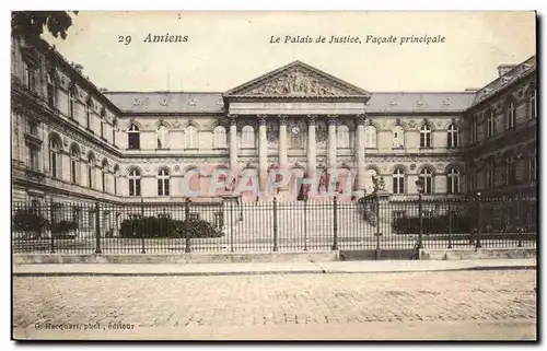 Amiens Cartes postales Le palais de justice Facade principale