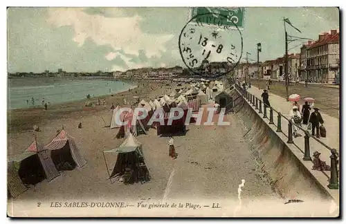 SAbles D'olonne Cartes postales Vue generale de la plage