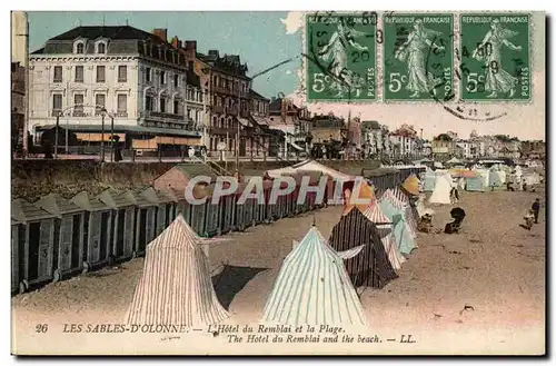 SAbles D&#39olonne Cartes postales L&#39hotel du remblai et la plage