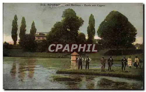 Roubaix Cartes postales Parc Barbieux Bassin des cygnes