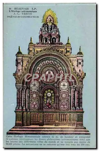 Beauvais Cartes postales L&#39horloge astronomique Verite ingenieur constructeur