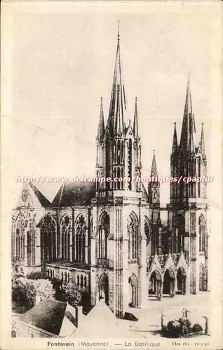 Pontmain - la Basiique - - Cartes postales