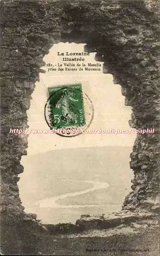 La Lorraine Illustree - La vallee de la Mosele prise des ruines de Mousson - Cartes postales