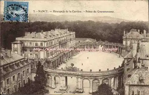 Nancy Cartes postales Hemicylce de la carriere Palais du gouvernement