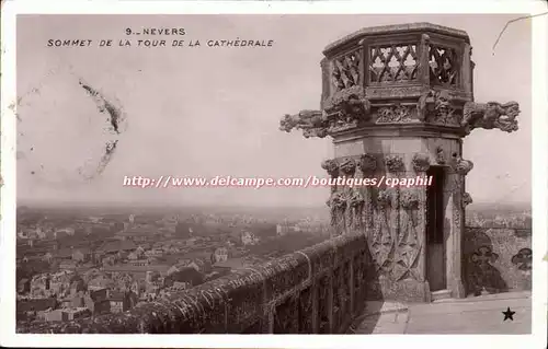 Nevers Cartes postales Sommet de la tour de la cathedrale