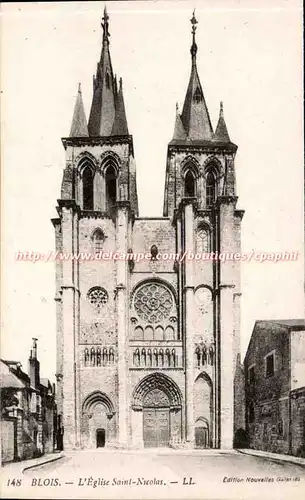 BLois Cartes postales L&#39eglise St Nicolas