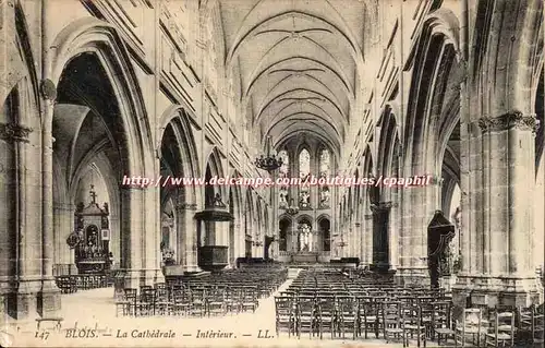 Blois Cartes postales La cathedrale Interieur