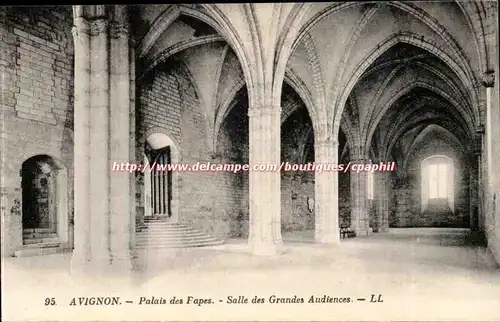 Avignon Ansichtskarte AK palais des papes SAlles des grandes audiences