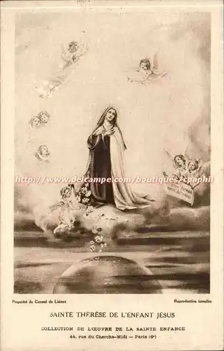 Cartes postales Sainte therese de l'enfant Jesus Lisieux