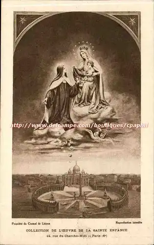 Cartes postales Sainte therese de l&#39enfant Jesus Lisieux Sainte enfance