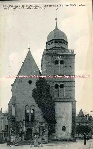 Paray le Monial Cartes postales Ancienne eglise St Nicolas aujourd&#39hui Justice de paix