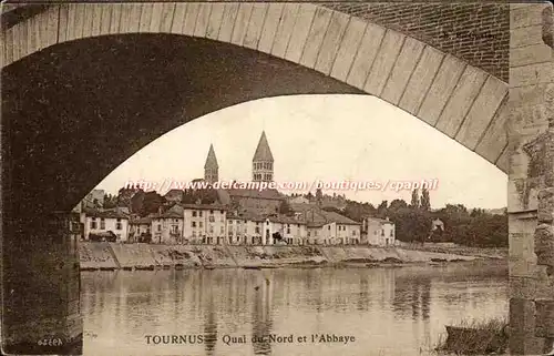 Tournus Cartes postales Quai du nord et l&#39abbaye