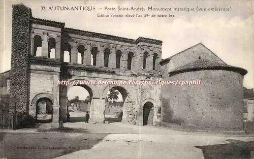 Autun Ansichtskarte AK Porte Saint Andre Monument historique