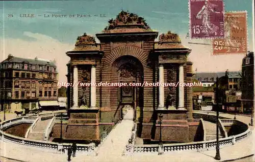 Lille Cartes postales La porte de Paris