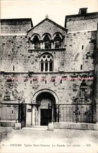 Nevers Ansichtskarte AK Eglise Saint Etienne La facade