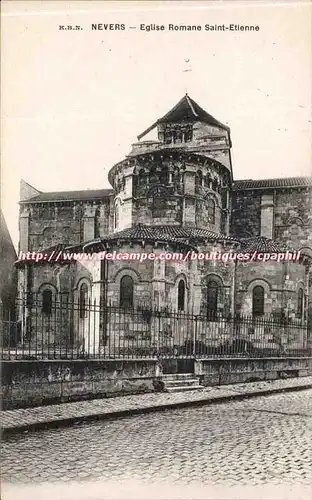 Nevers Cartes postales Eglise Romane Saint Etienne