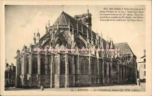 Nevers Cartes postales La cathedrale St Cyr