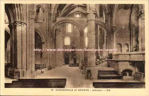 Nevers Cartes postales CAthedrale Interieur