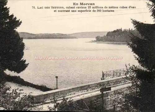 Morvan lac des Settons Cartes postales