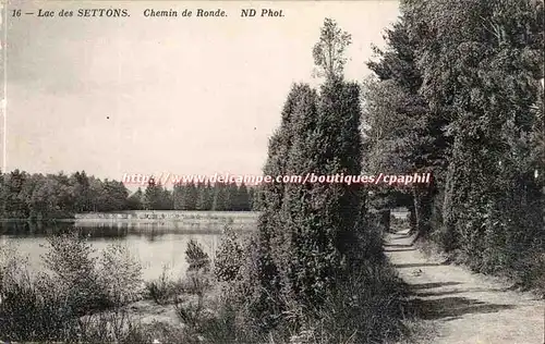 Morvan Ansichtskarte AK Lac des Settons Chemin de ronde