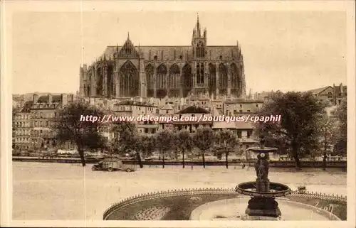 Metz Ansichtskarte AK Facade laterale de la cathedrale