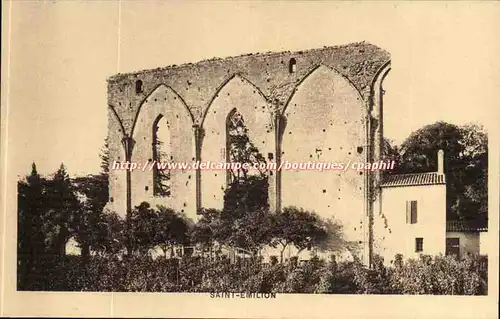 Cartes postales Saint EMilion la grande muraille Restes d'un couvent de dominicains