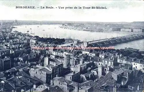 Bordeaux Cartes postales La rade Vue prsie de la Tour St michel