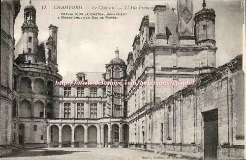 Chambord Cartes postales le chateau l&#39aile francaise