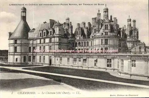 Chambord - Le Chateau - Cote Ouest Ansichtskarte AK