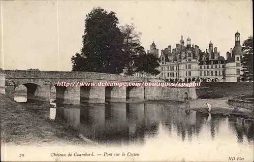 Chambord - Pont sur le Casson Ansichtskarte AK
