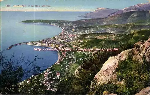 Menton - et le Cap Martin Cartes postales