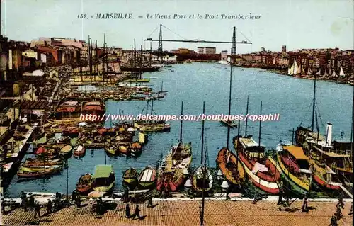 Marseille - Le Vieux Port et le Pont Transbordeur Cartes postales