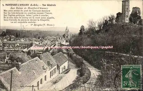 Montfort L&#39Amaury - Vue Generale - Cartes postales