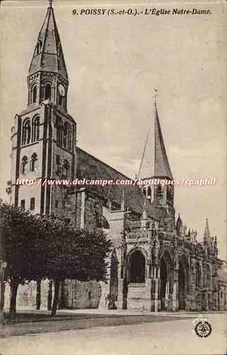 Poissy - Eglise Notre Dame - Ansichtskarte AK