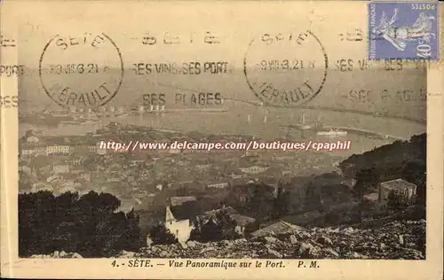 Sete - Cette - Vue Panoramique sur le Port - Ansichtskarte AK