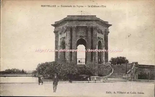 Montpellier - Promenade du Peyrou - Le Chateau d'Eau - Cartes postales