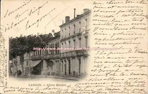 Langon - Allees Maubec - Cartes postales