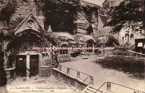 Saint Emilion - L'Eglise monolithe - Cartes postales