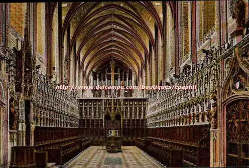 Albi Cartes postales Cathedrale Ste Cecile Le choeur