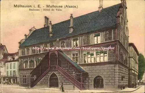 Mulhouse Cartes postales Rathaus Hotel de ville