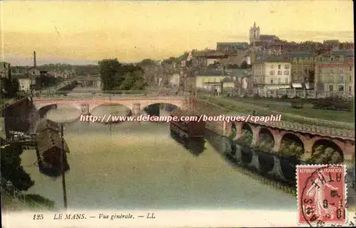 Le Mans Cartes postales Vue generale