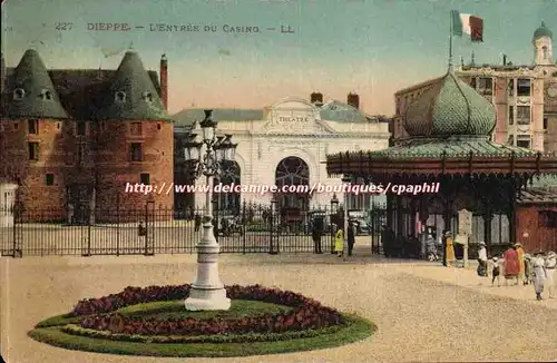 Dieppe Cartes postales Entree du casino