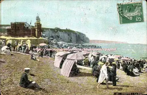 Dieppe Cartes postales la plage