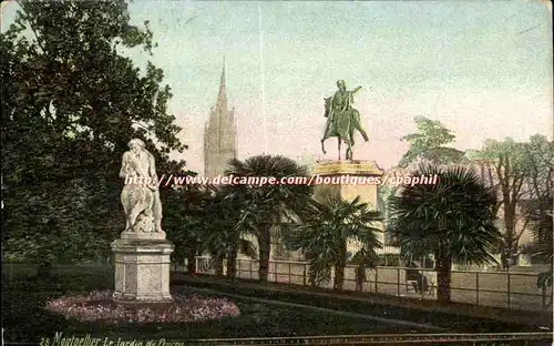 Montpellier Cartes postales le jardin du Peyrou