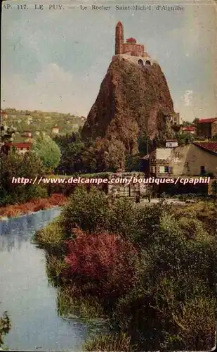 Le Puy Cartes postales Le rocher Saint Michel