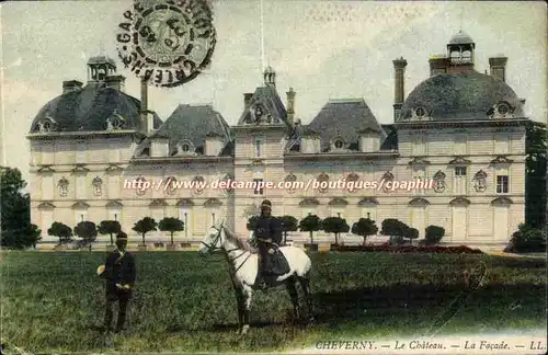 Cheverny Cartes postales Le chateau La facade Cheval Hippisme