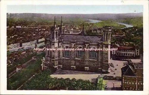 Lyon - Confluent du Rhone et de la Saone - Basilique de Notre Dame de Fourviere - Ansichtskarte AK