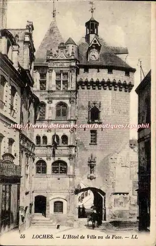 Loches - L&#39Hotel de Ville vu de Face - Ansichtskarte AK